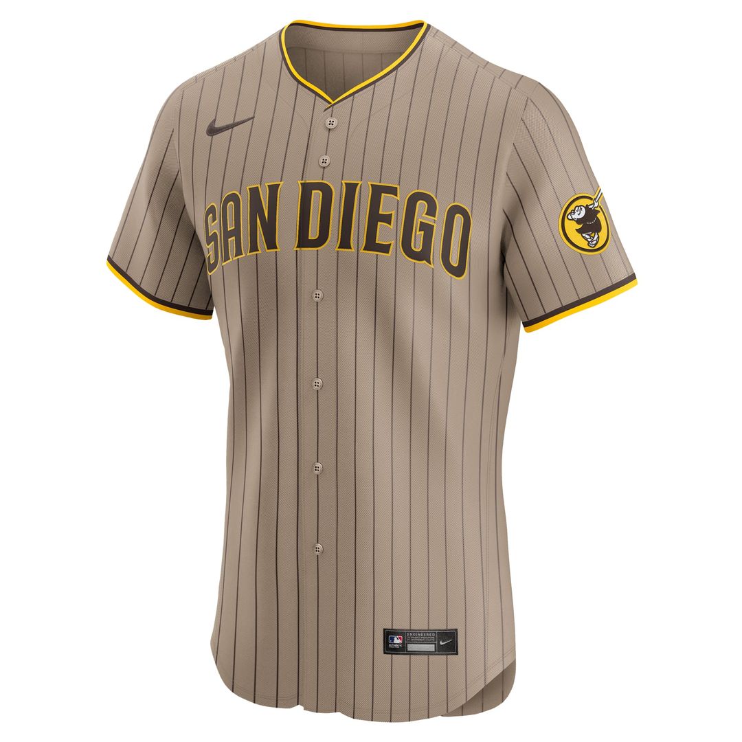 Men's San Diego Padres Fernando Tatis Jr. Khaki Sand Elite Jersey