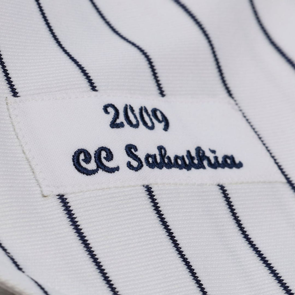 Men's New York Yankees CC Sabathia White 2009 Jersey