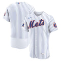 Men's New York Mets White Home Sponsor Patch Jersey