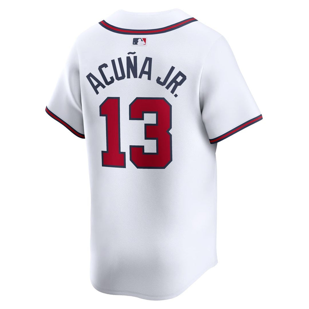 Men's Atlanta Braves Ronald Acuña Jr. White Home Player Jersey