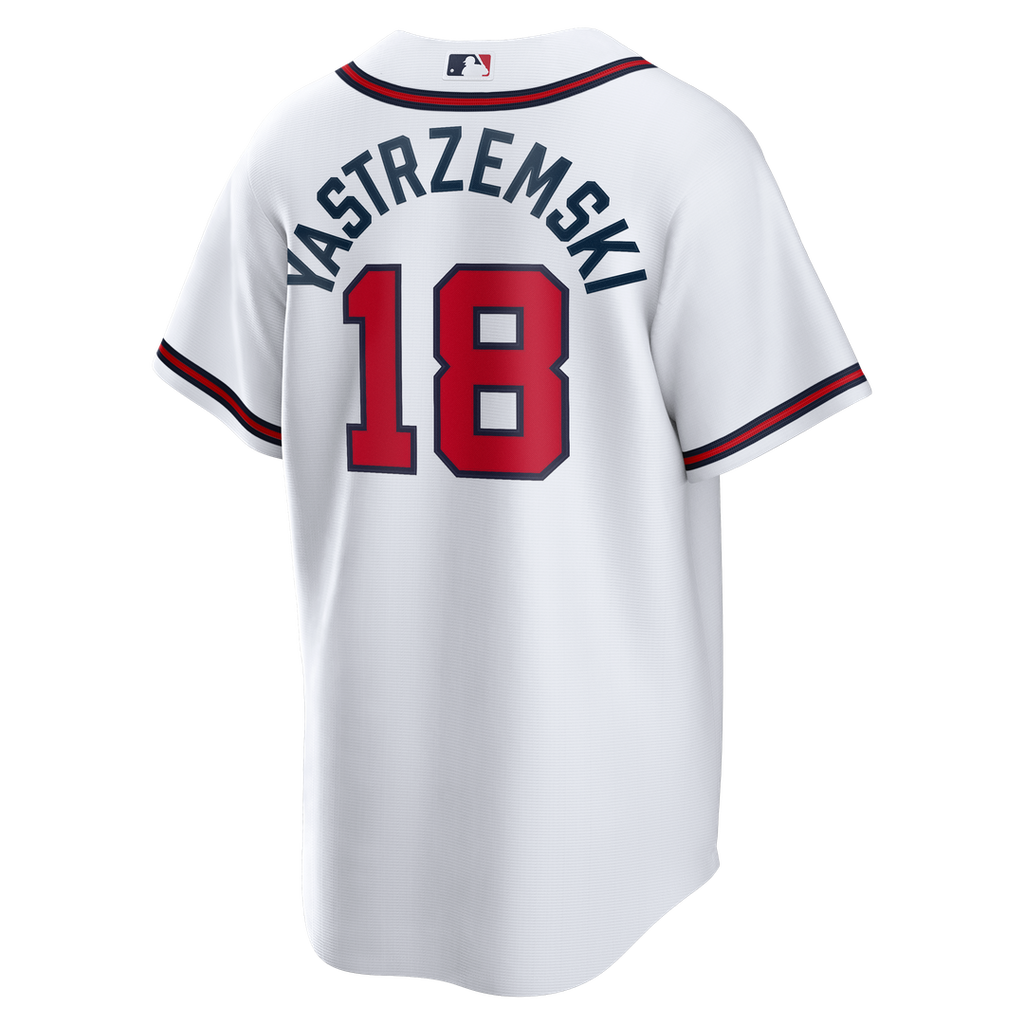 Men's Atlanta Braves Mike Yastrzemski White Replica Jersey