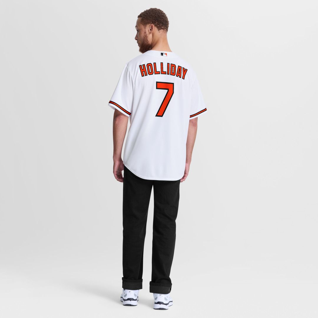 Men's Baltimore Orioles Jackson Holliday White Home Replica Jersey