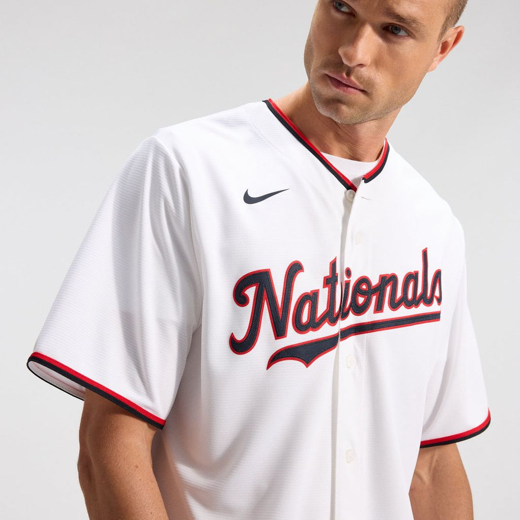 Men's Washington Nationals CJ Abrams White Home Replica Jersey