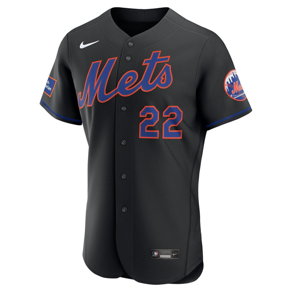 Men's New York Mets Juan Soto White Home Sponsor Patch Jersey