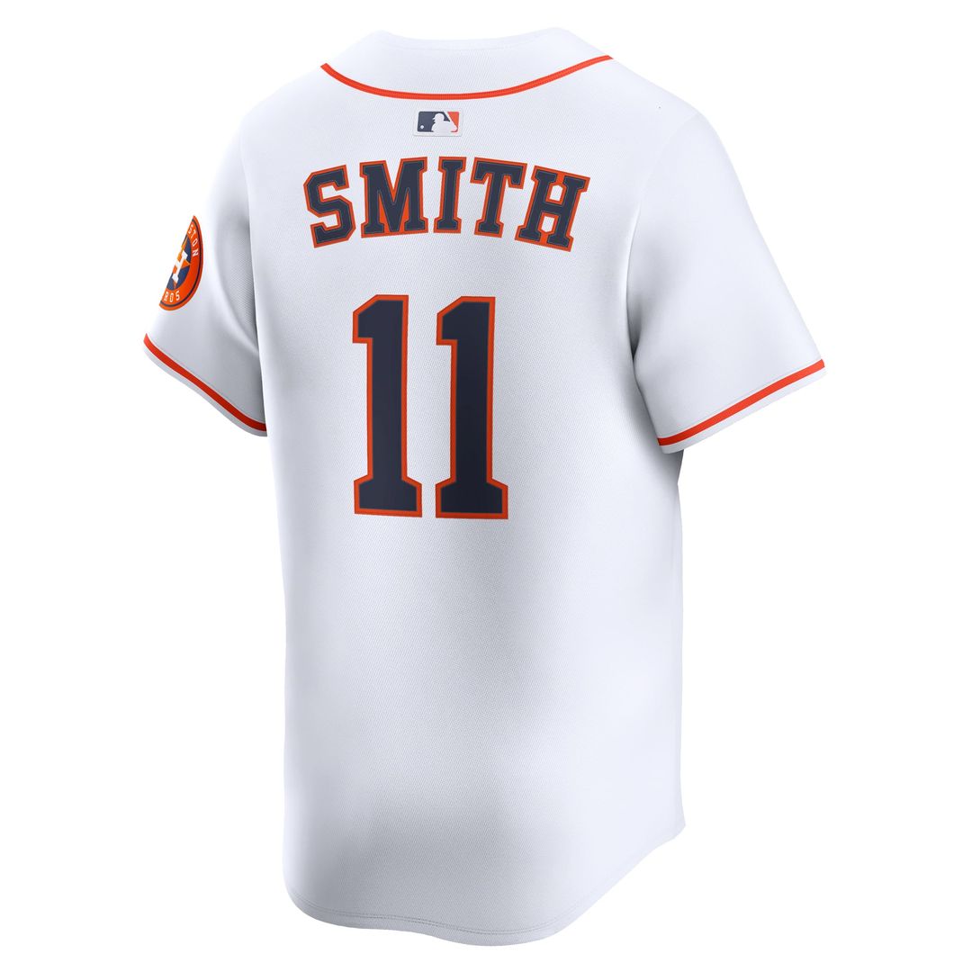 Men's Houston Astros Cam Smith #11 White Home Player Jersey