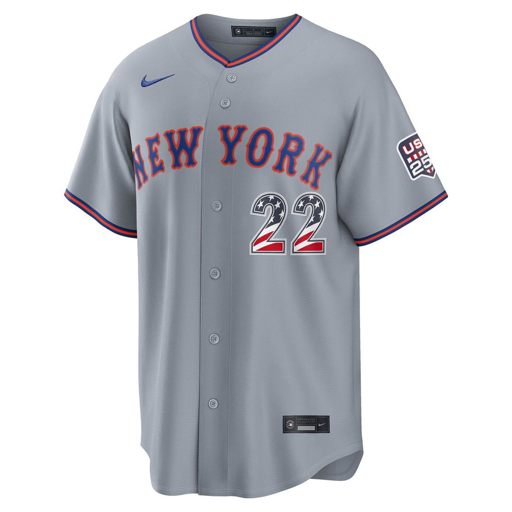 Fourth of July Men's New York Mets Juan Soto Gray USA 250 Stadium Jersey