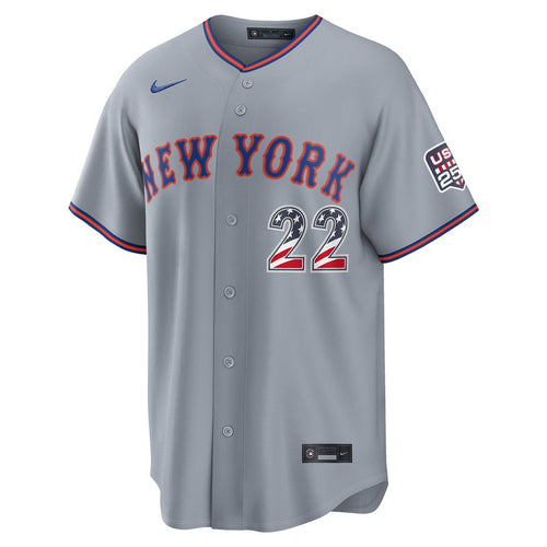 Fourth of July Men's New York Mets Juan Soto Gray USA 250 Stadium Jersey