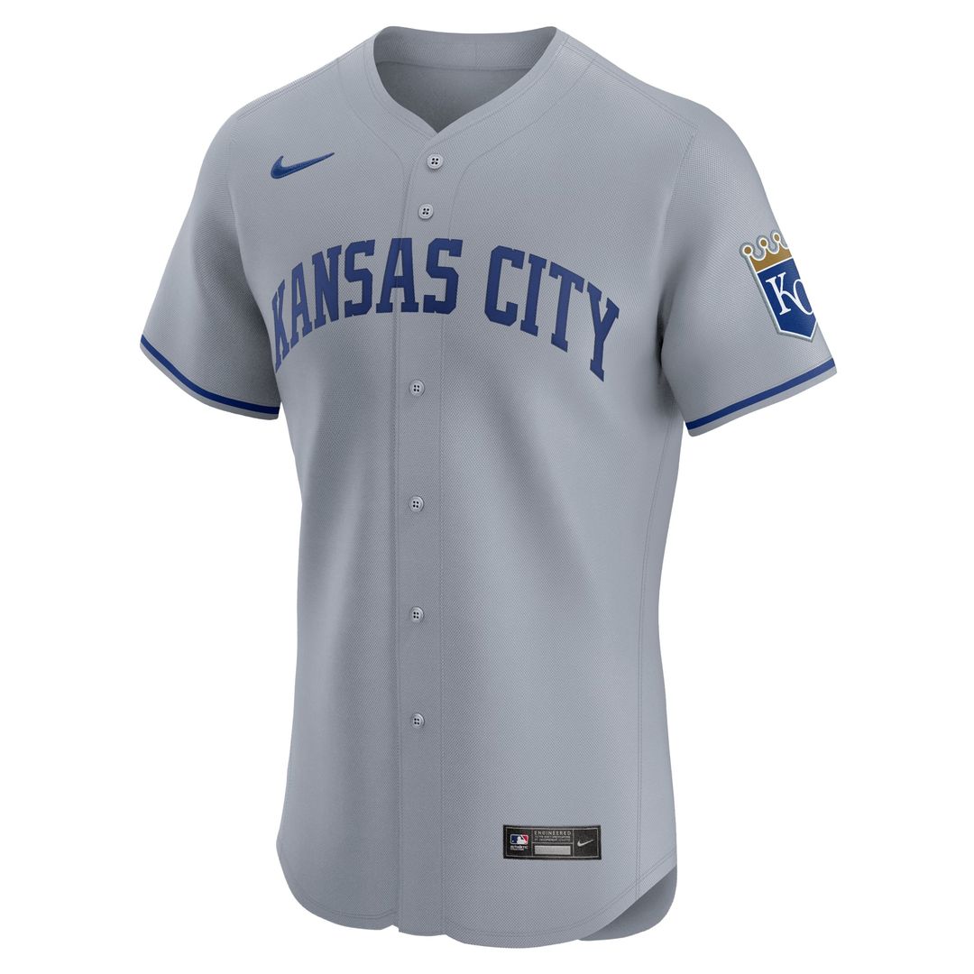 Men's Kansas City Royals White Home Elite Jersey