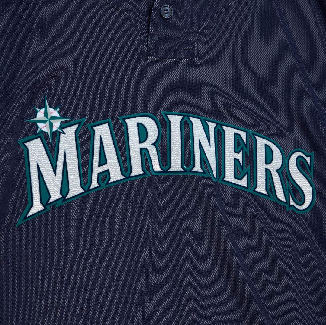 Men's Seattle Mariners Ichiro Suzuki Navy Big & Tall Mesh Batting Practice Jersey