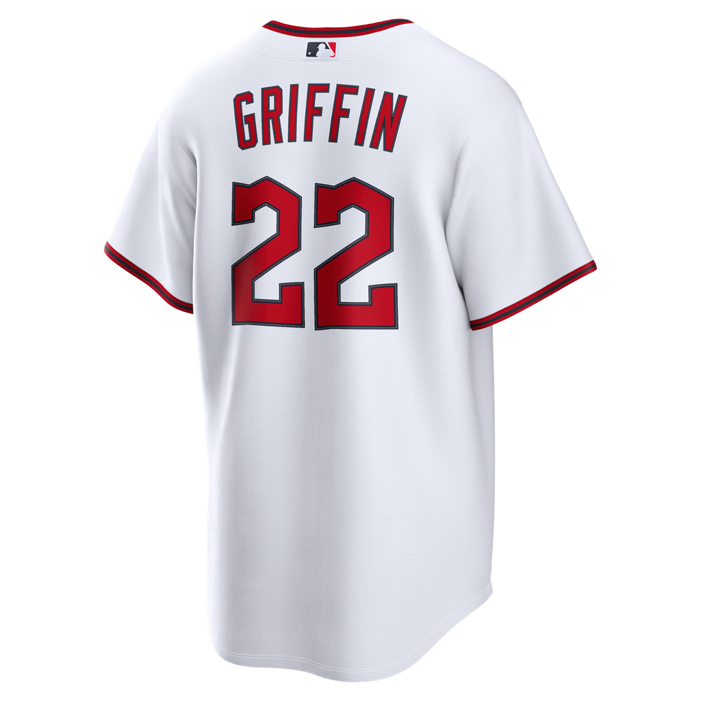 Men's Cleveland Guardians Foster Griffin White Home Replica Jersey