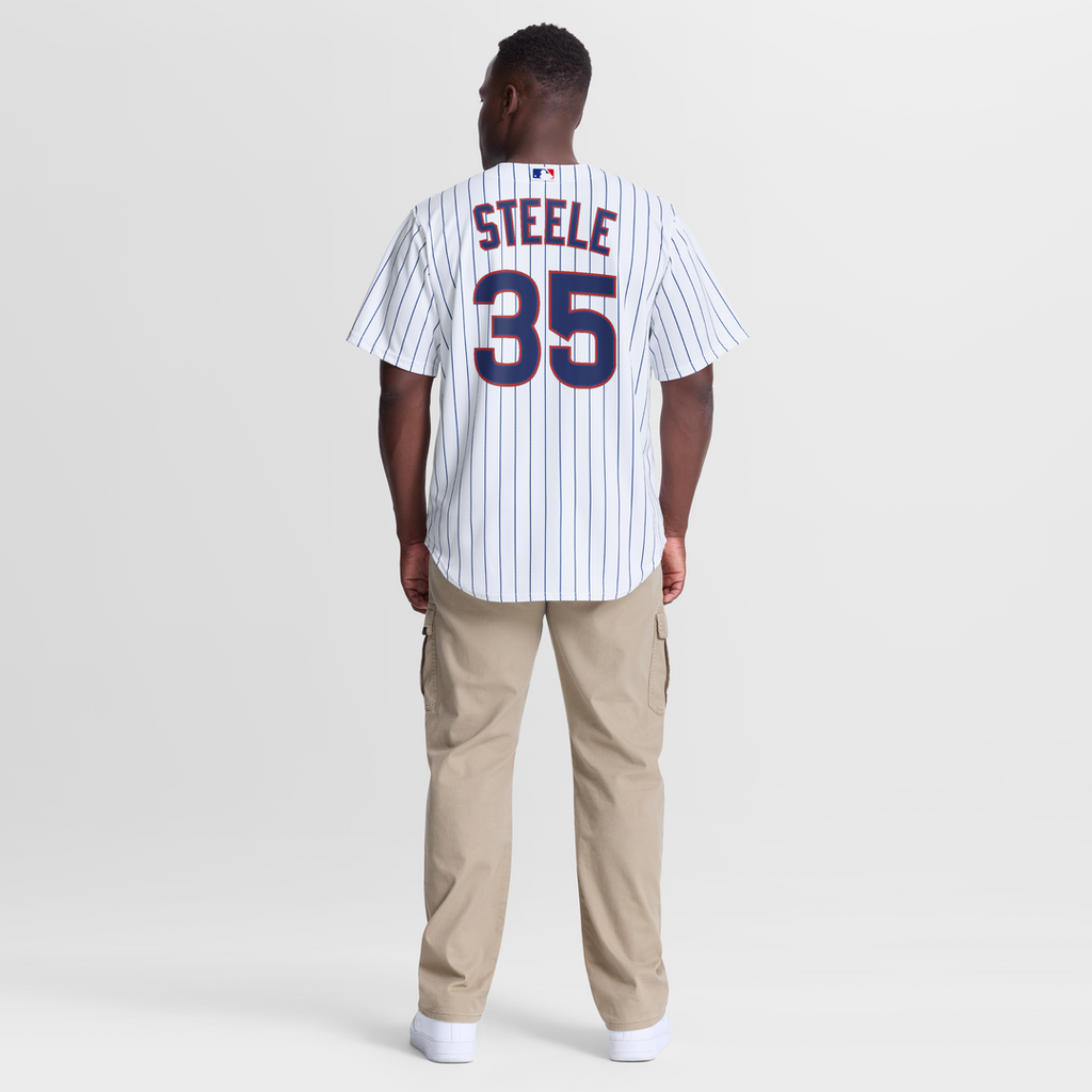 Men's Chicago Cubs Justin Steele White Home Replica Jersey