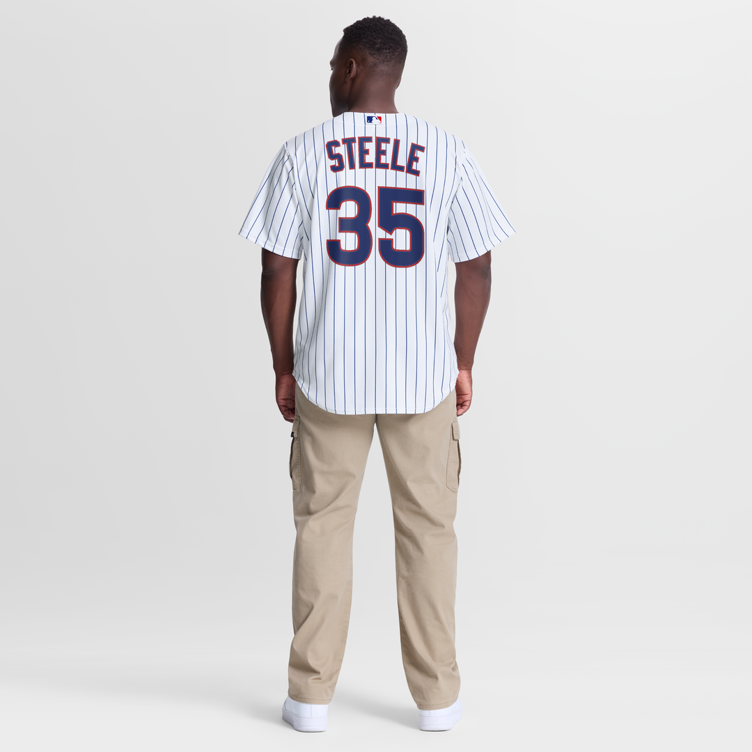 Men's Chicago Cubs Justin Steele White Home Replica Jersey