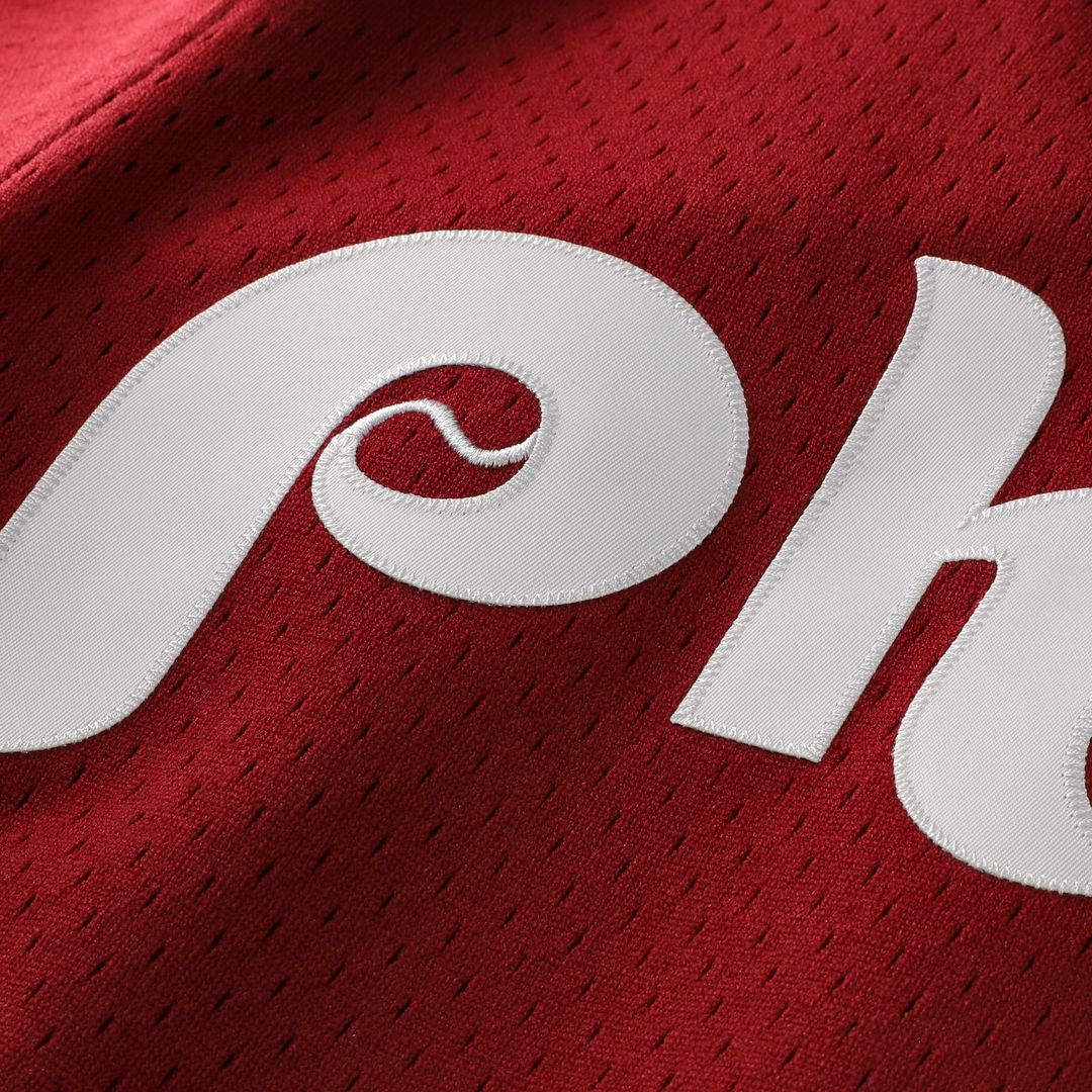 Men's Philadelphia Phillies Lenny Dykstra Scarlet Batting Practice Jersey