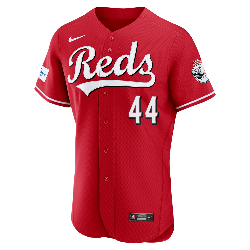 Men's Cincinnati Reds Elly De La Cruz Red Alternate Sponsor Patch Jersey