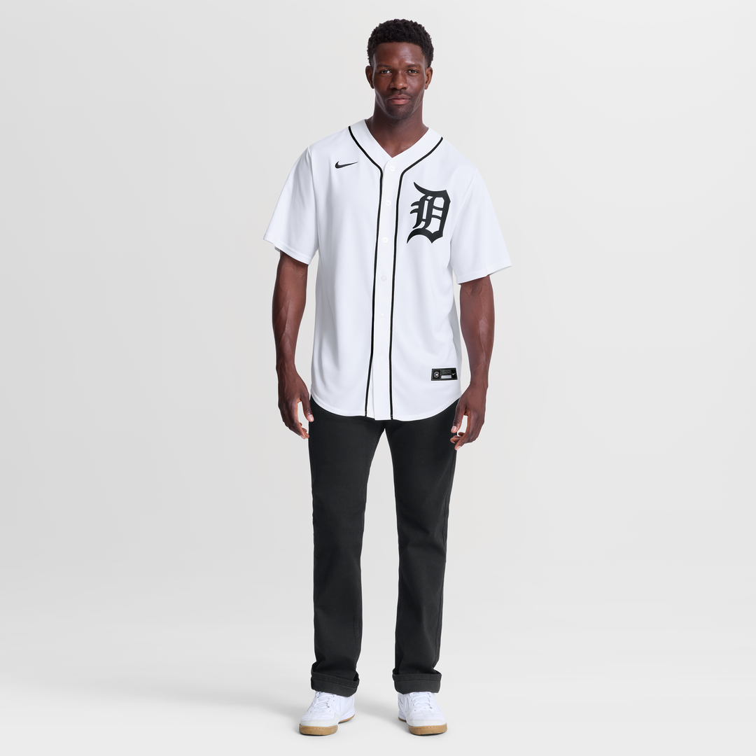 Men's Detroit Tigers Tarik Skubal White Home Replica Jersey