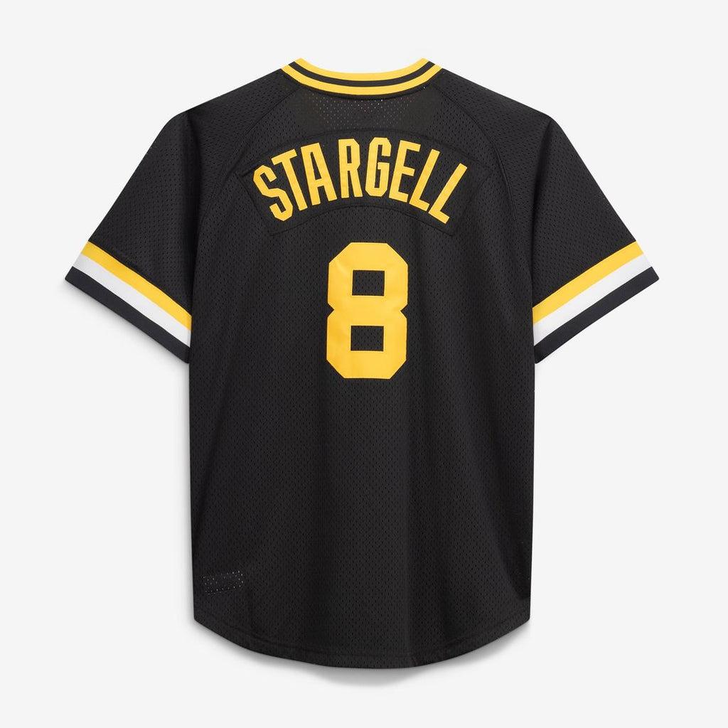 Men's Pittsburgh Pirates Willie Stargell Black Big & Tall Mesh Batting Practice Jersey