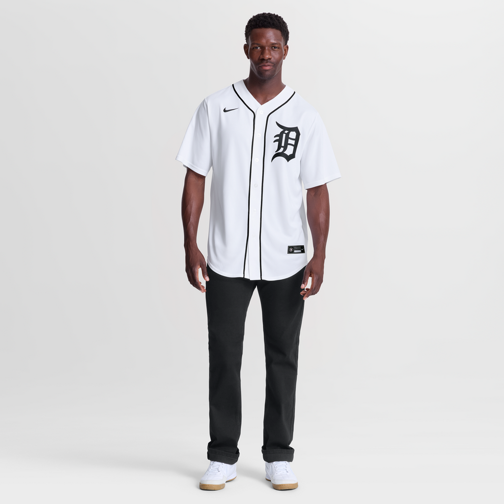Men's Detroit Tigers Kerry Carpenter White Home Replica Jersey