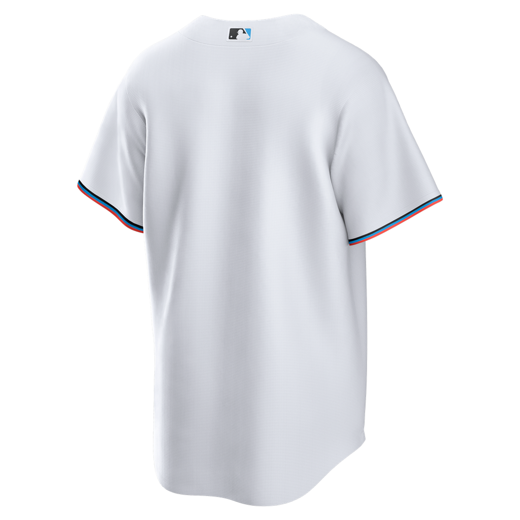 Men's Miami Marlins White Home Big & Tall Replica Jersey