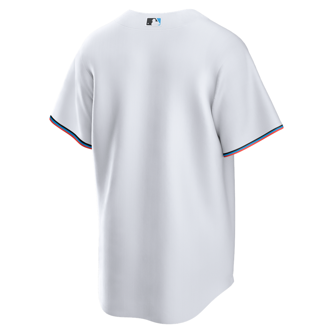 Men's Miami Marlins White Home Big & Tall Replica Jersey