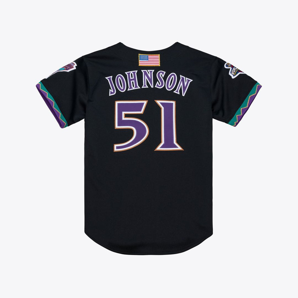 Men's Arizona Diamondbacks Randy Johnson Black 2001 Jersey
