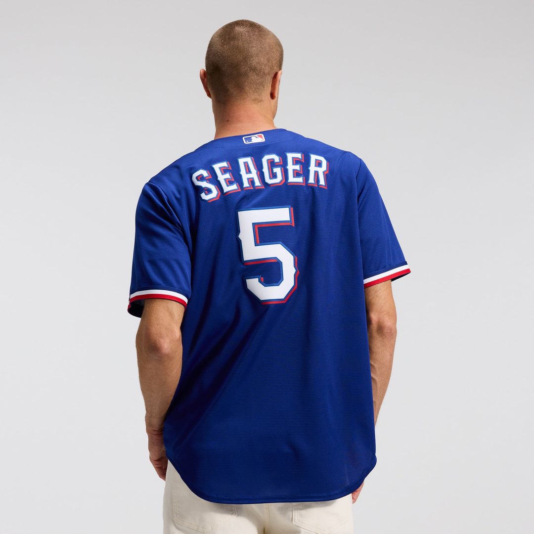 Men's Texas Rangers Corey Seager Gray Road Replica Jersey