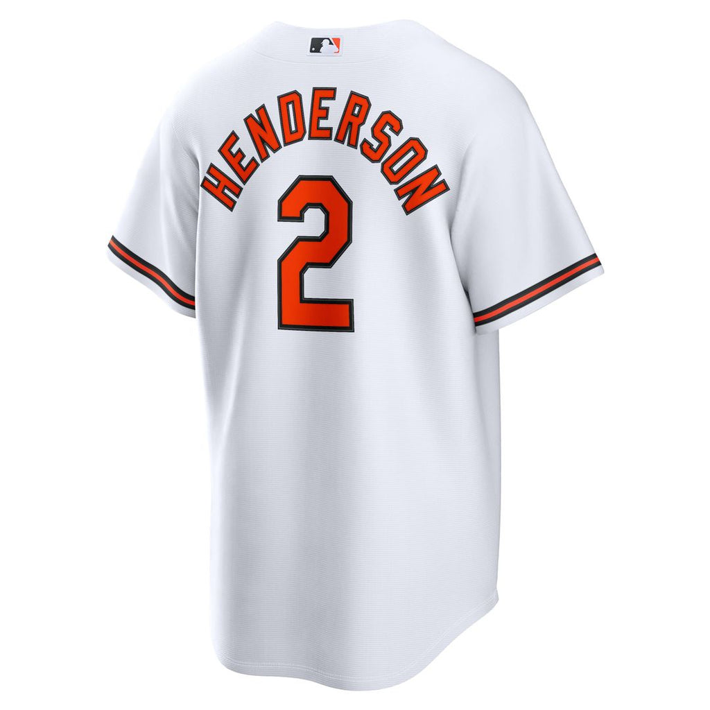 Men's Baltimore Orioles Gunnar Henderson White Home Replica Jersey