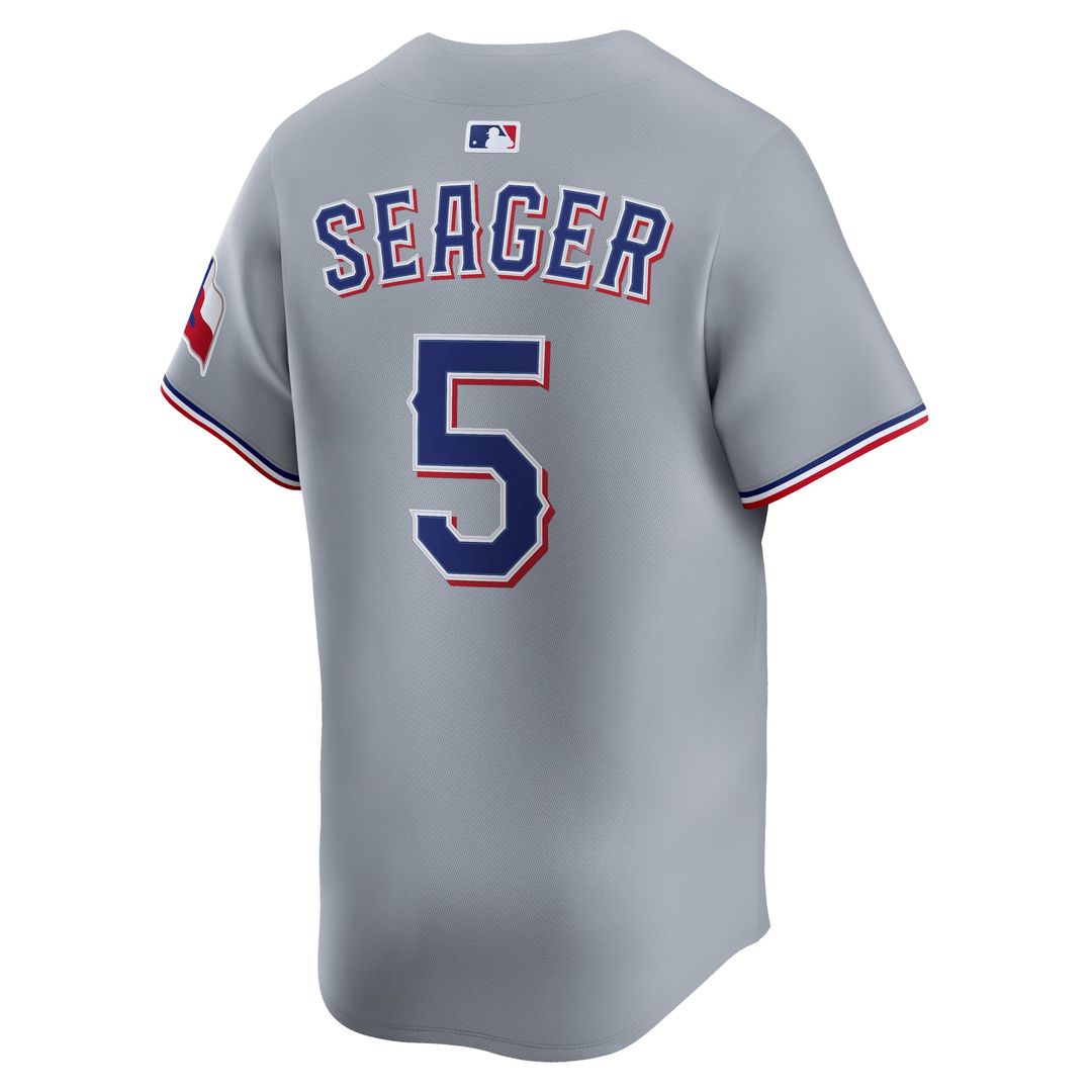 Men's Texas Rangers Corey Seager Gray Road Jersey