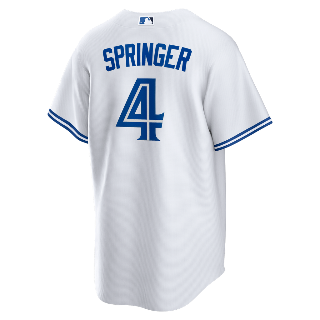 Men's Toronto Blue Jays George Springer White Home Replica Jersey