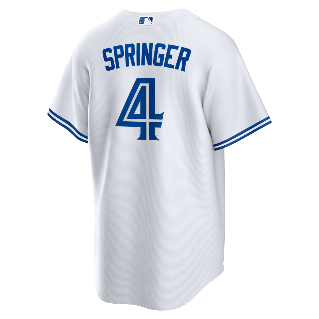 Men's Toronto Blue Jays George Springer White Home Replica Jersey