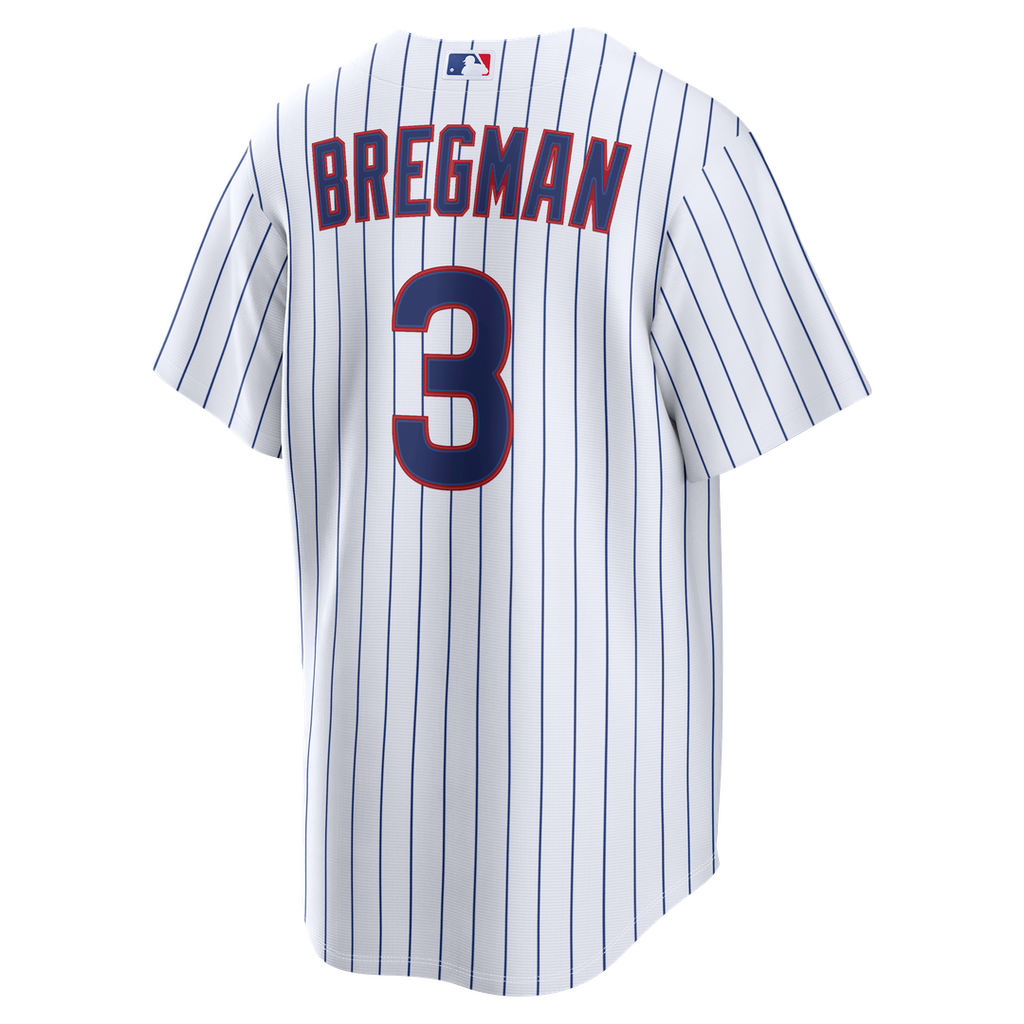 Men's Chicago Cubs Alex Bregman White Home Replica Jersey