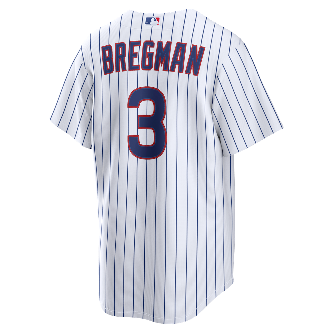 Men's Chicago Cubs Alex Bregman White Home Replica Jersey