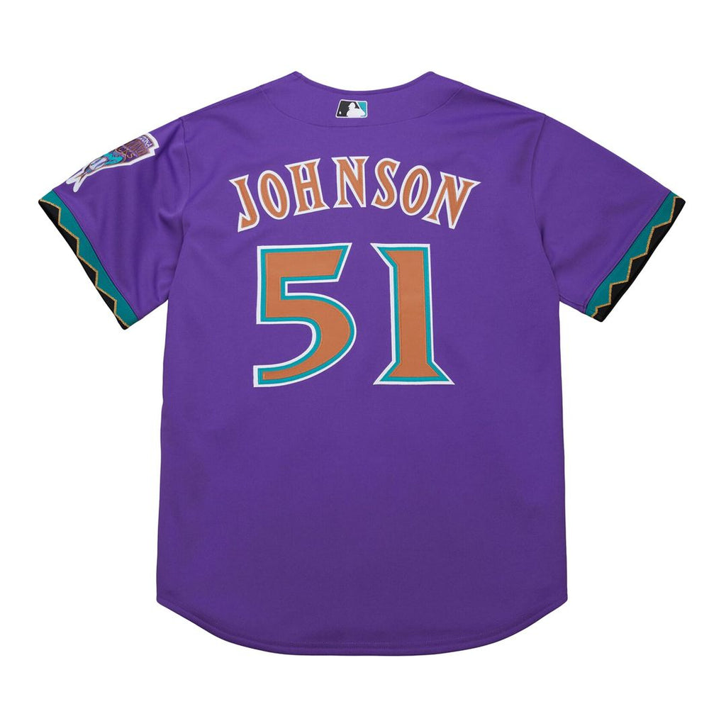 Men's Arizona Diamondbacks Randy Johnson Black 2001 Jersey