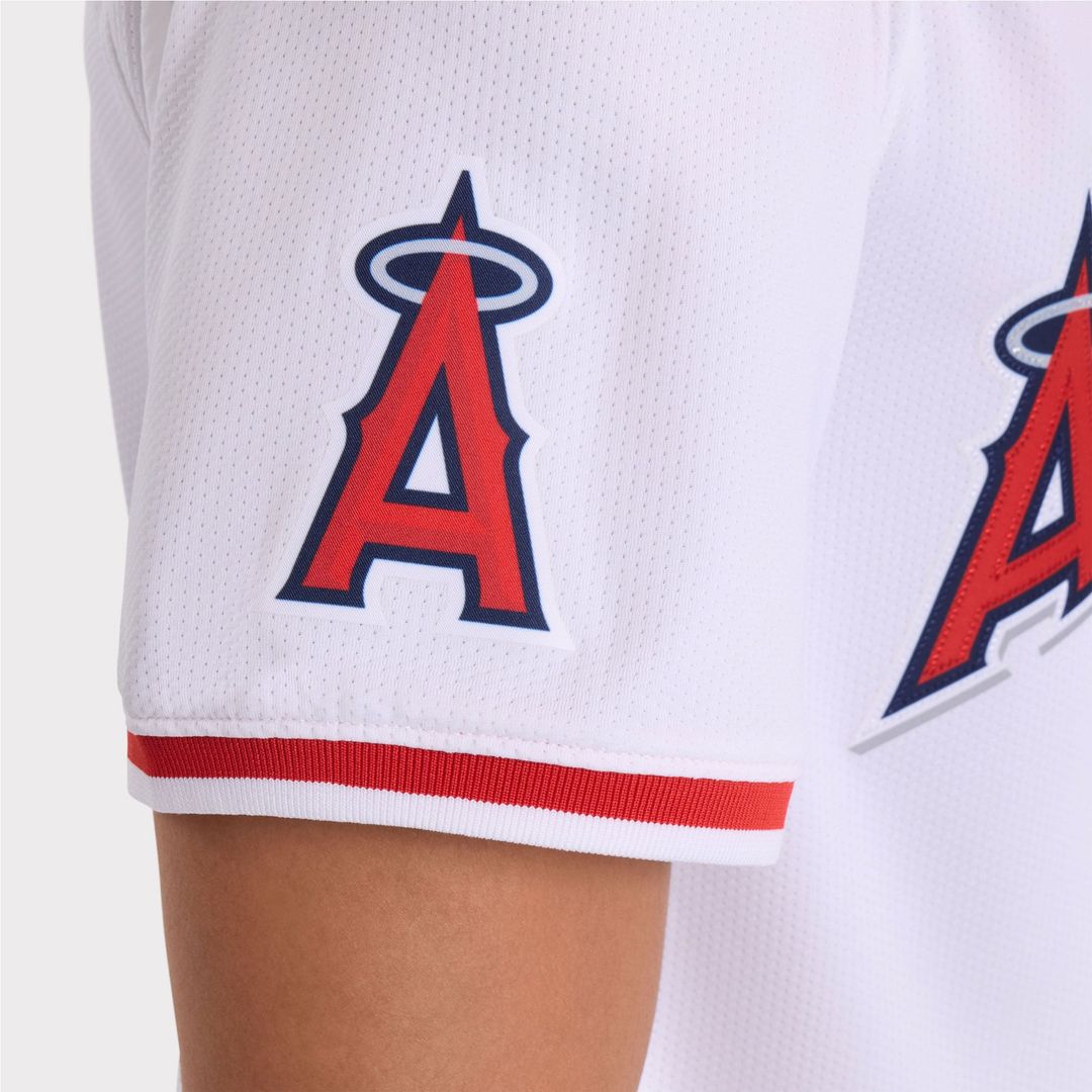 Men's Los Angeles Angels Mike Trout White Home Player Jersey