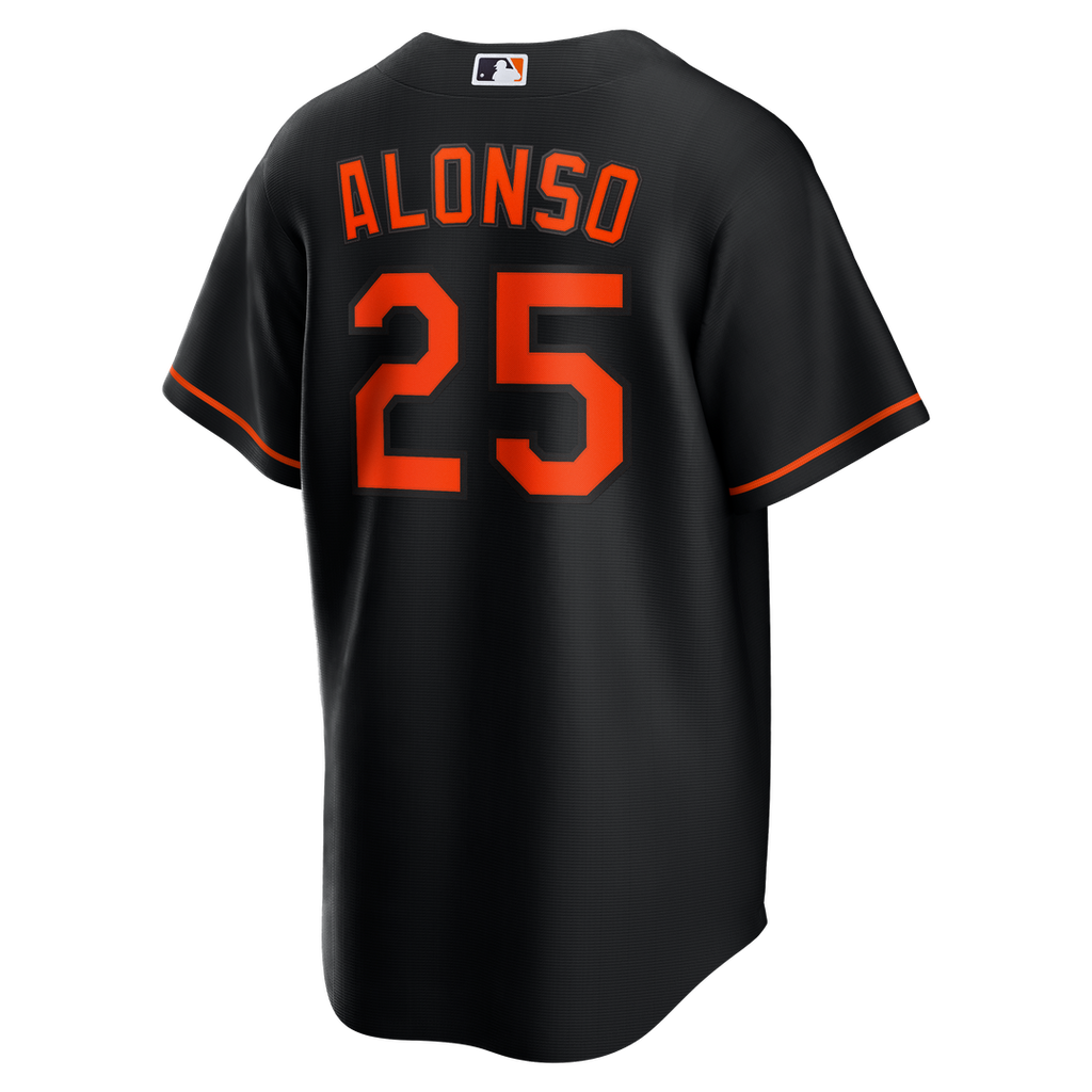 Men's Baltimore Orioles Pete Alonso Black Alternate Replica Jersey