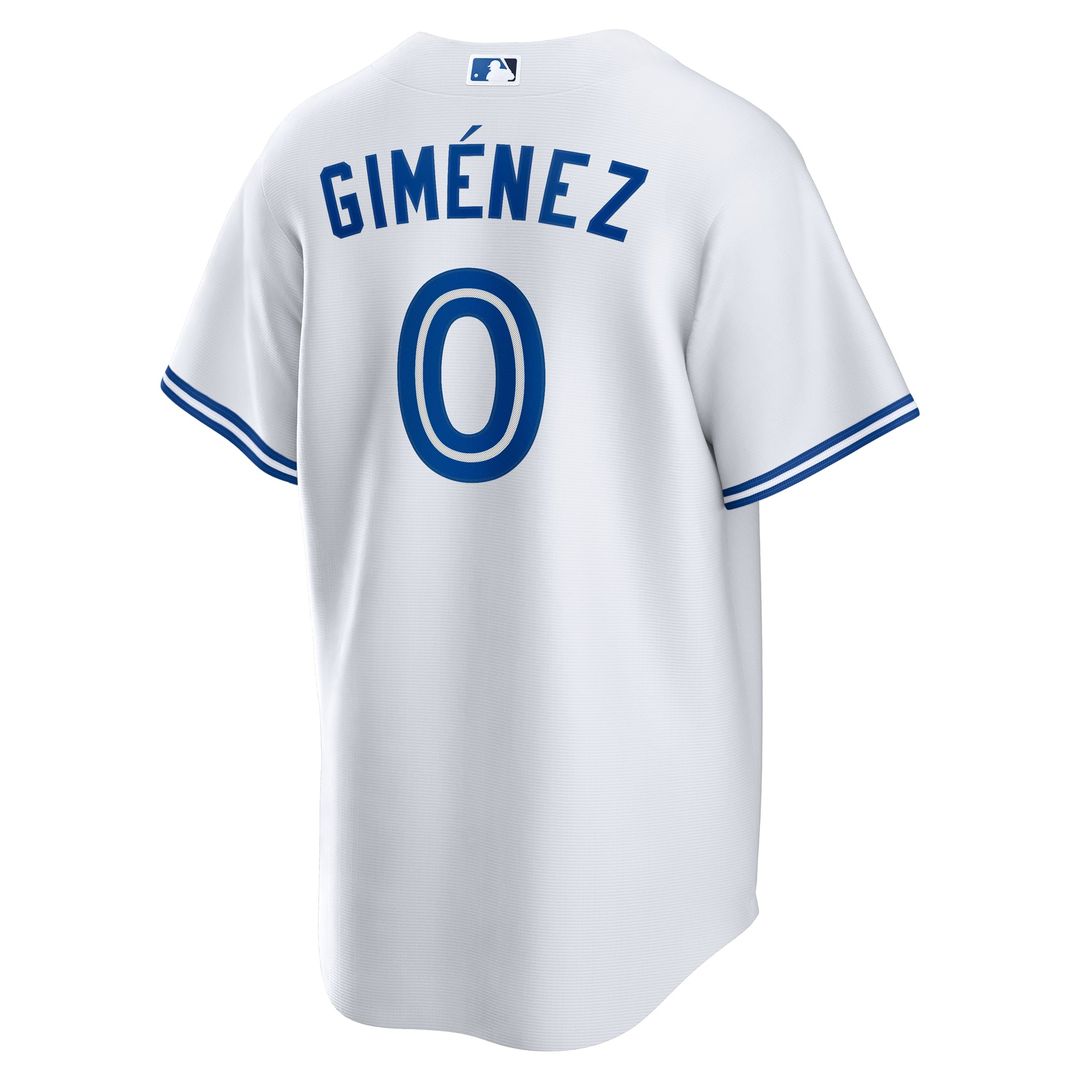 Men's Toronto Blue Jays Andres Gimenez White Home Replica Jersey