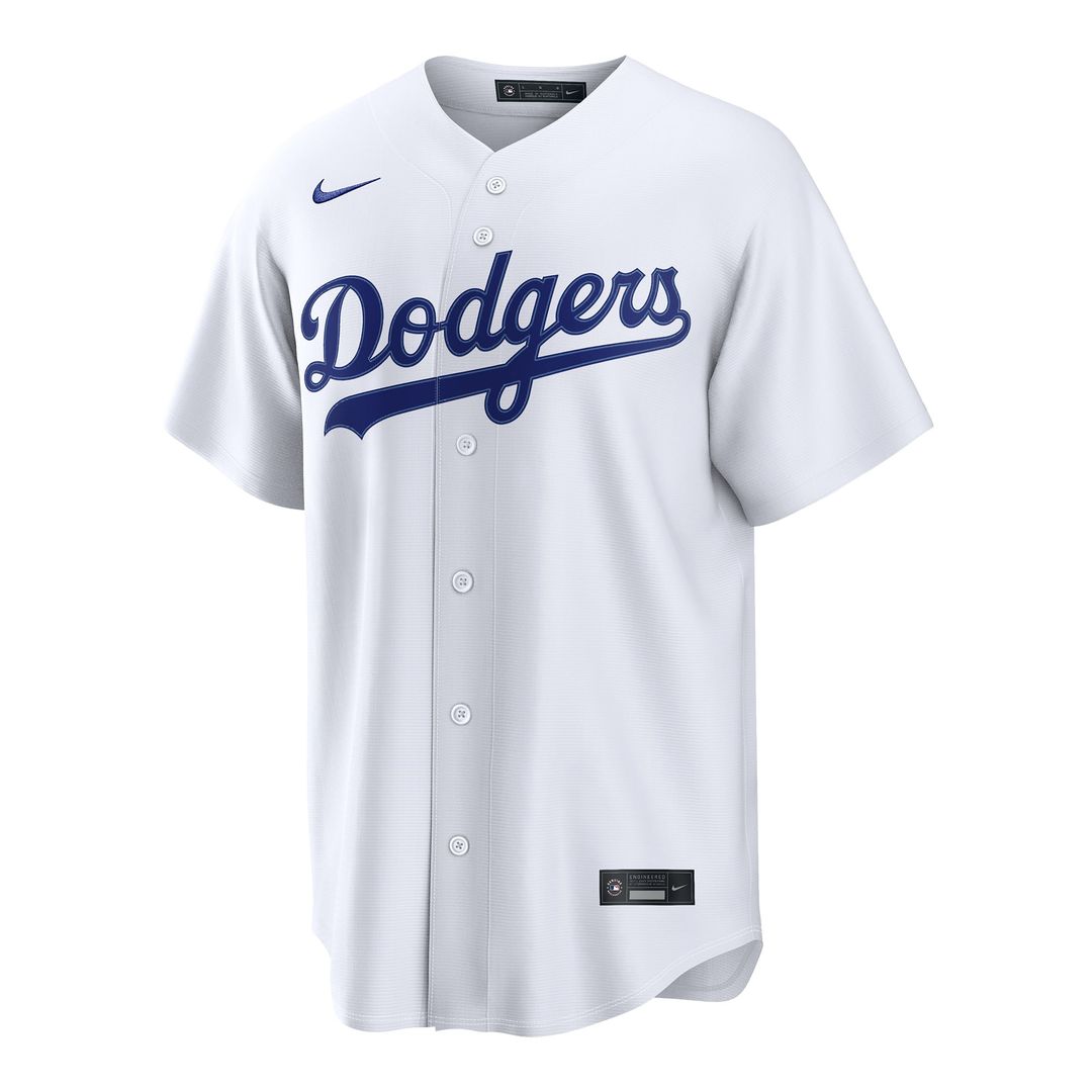 Men's Los Angeles Dodgers Tanner Scott White Home Replica Jersey