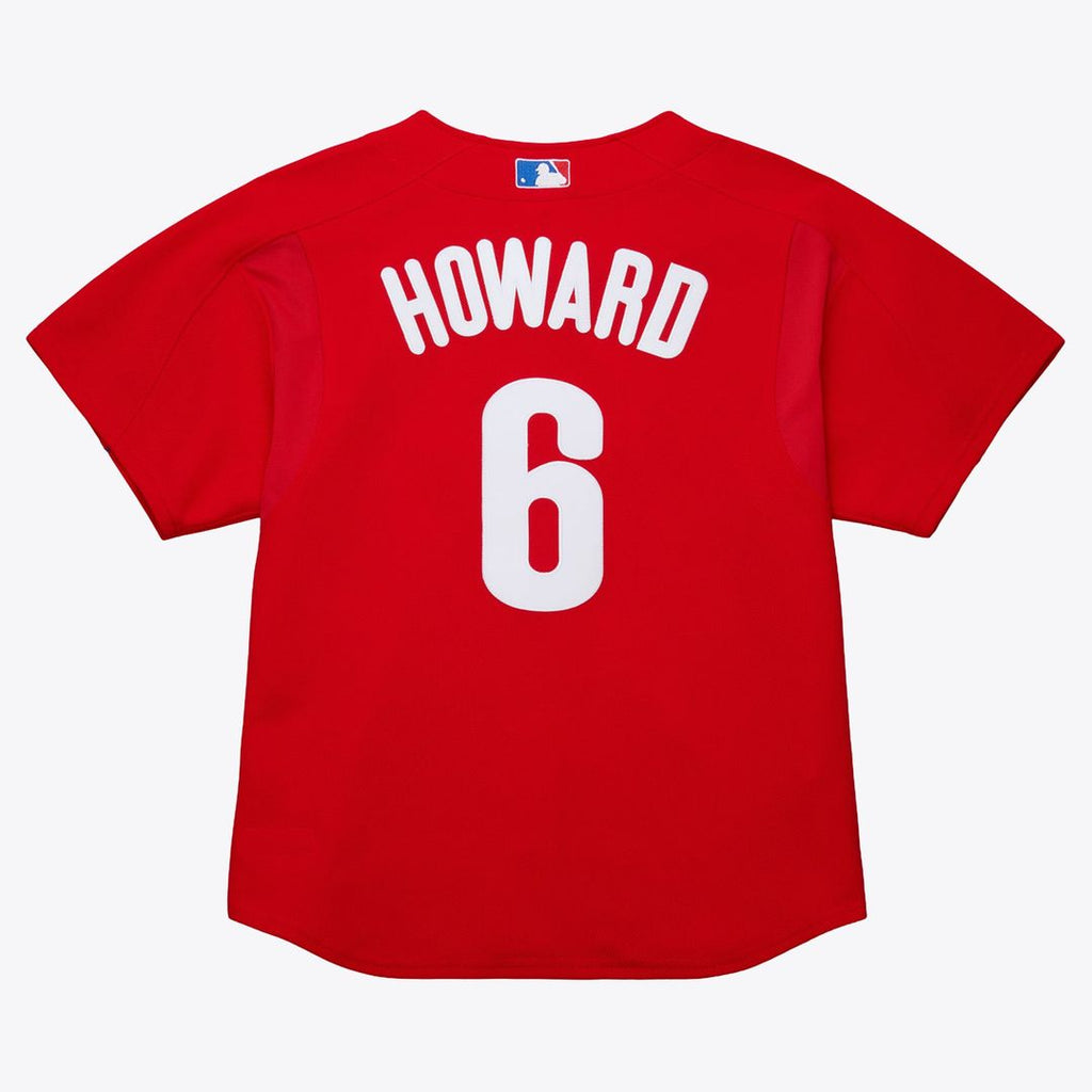 Men's Philadelphia Phillies Ryan Howard Red Big & Tall Mesh Batting Practice Jersey