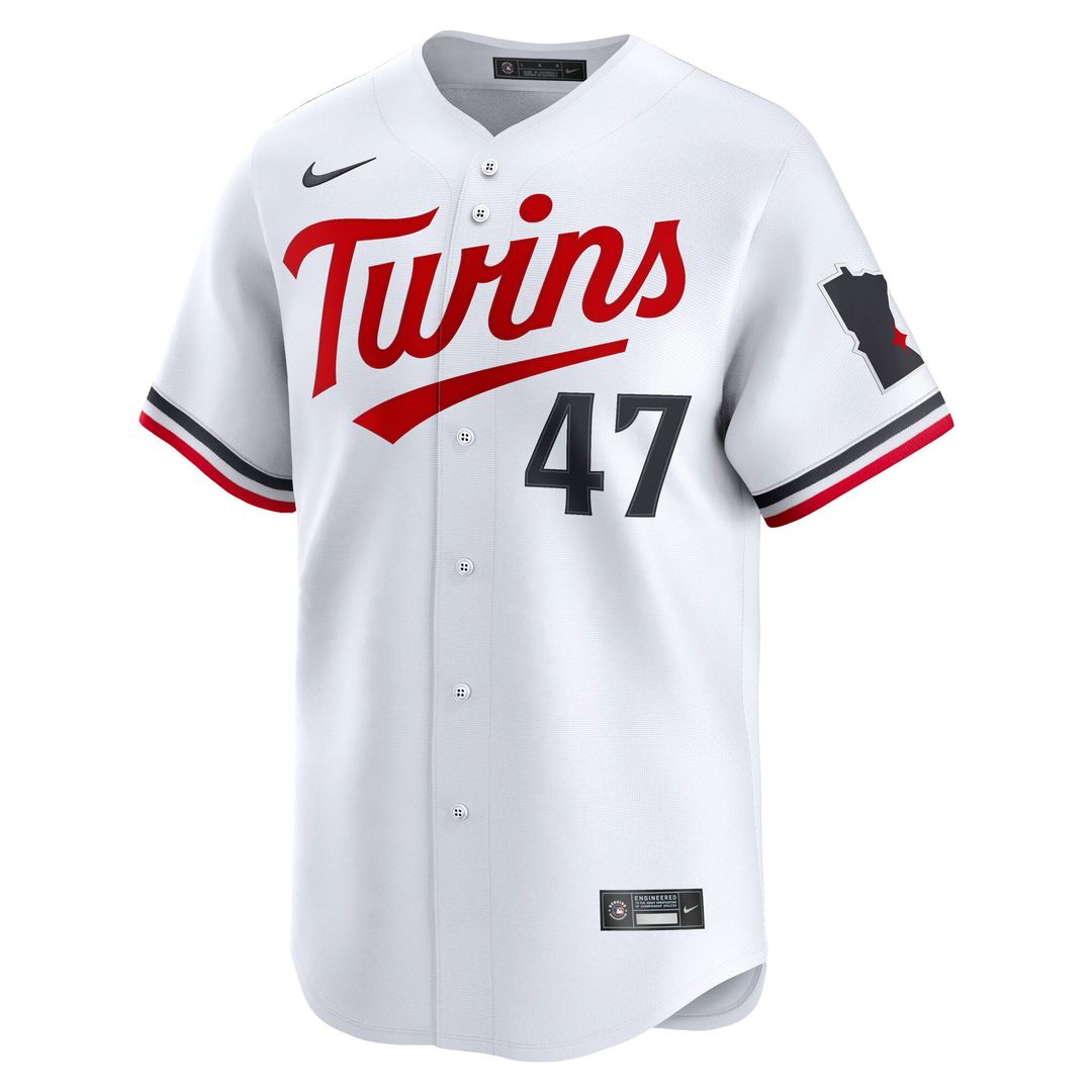 Men's Minnesota Twins Edouard Julien White Home Player Jersey