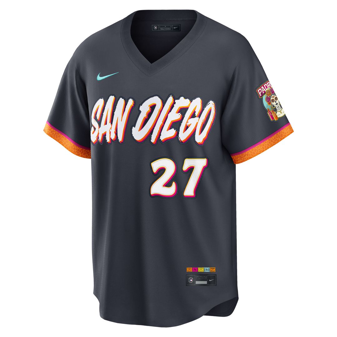 Men's San Diego Padres Nick Pivetta Obsidian 2026 City Connect Stadium Jersey