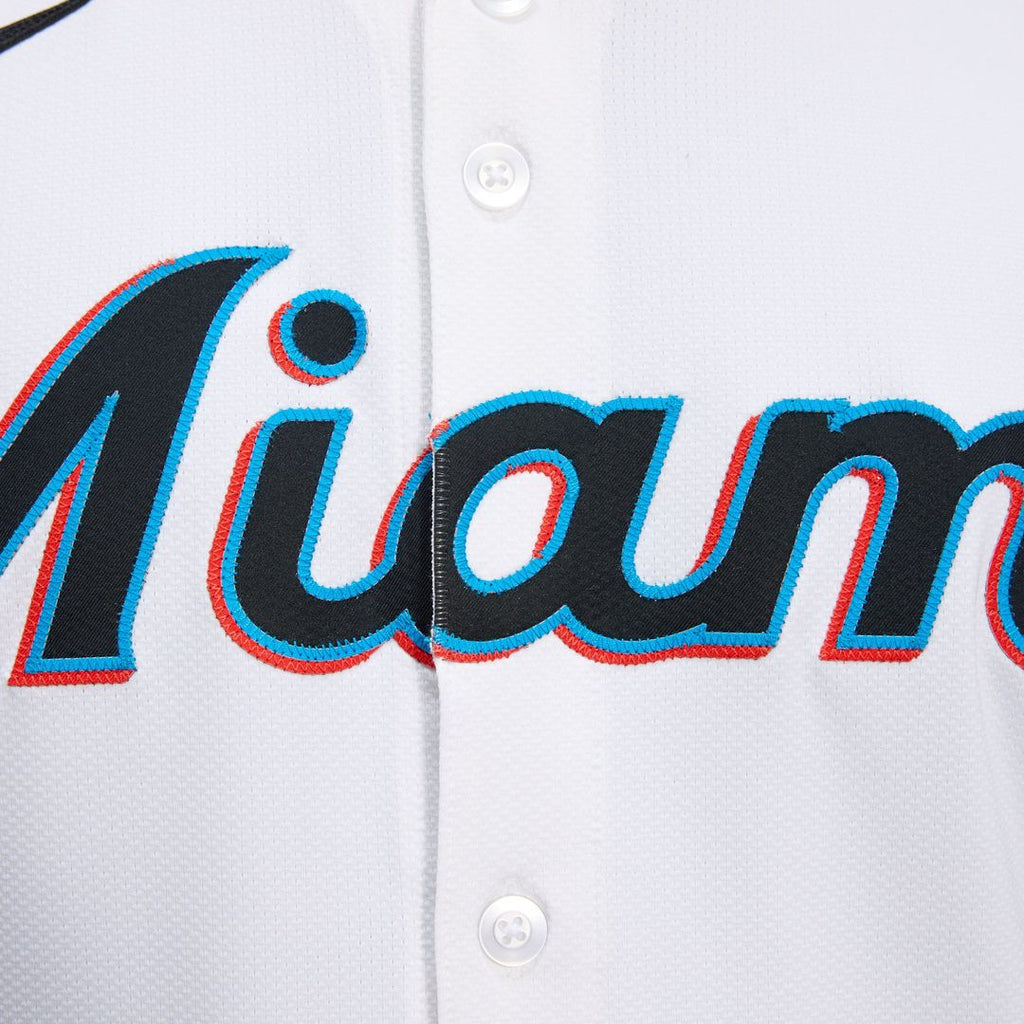 Men's Miami Marlins White Home Elite Jersey