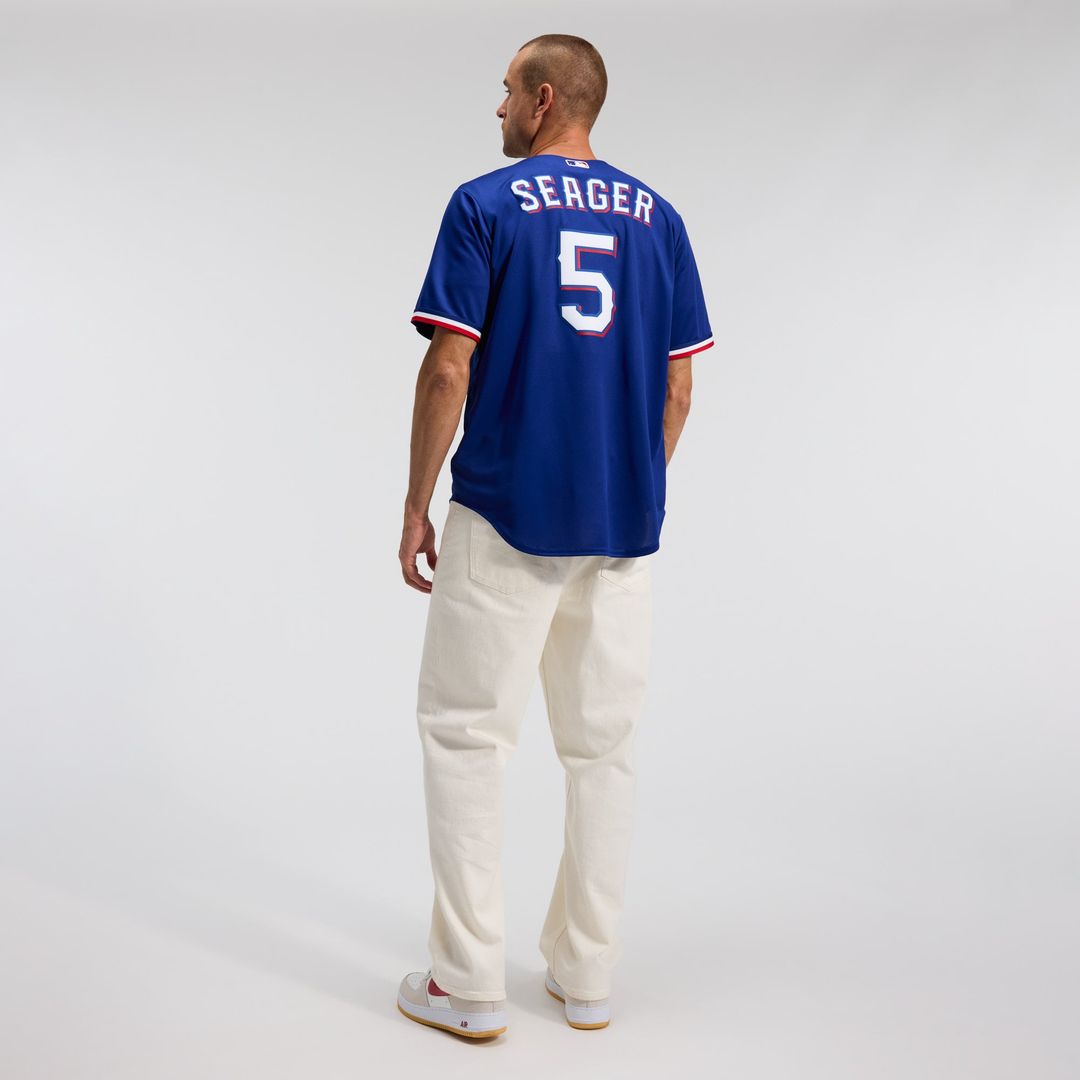 Men's Texas Rangers Corey Seager Gray Road Replica Jersey
