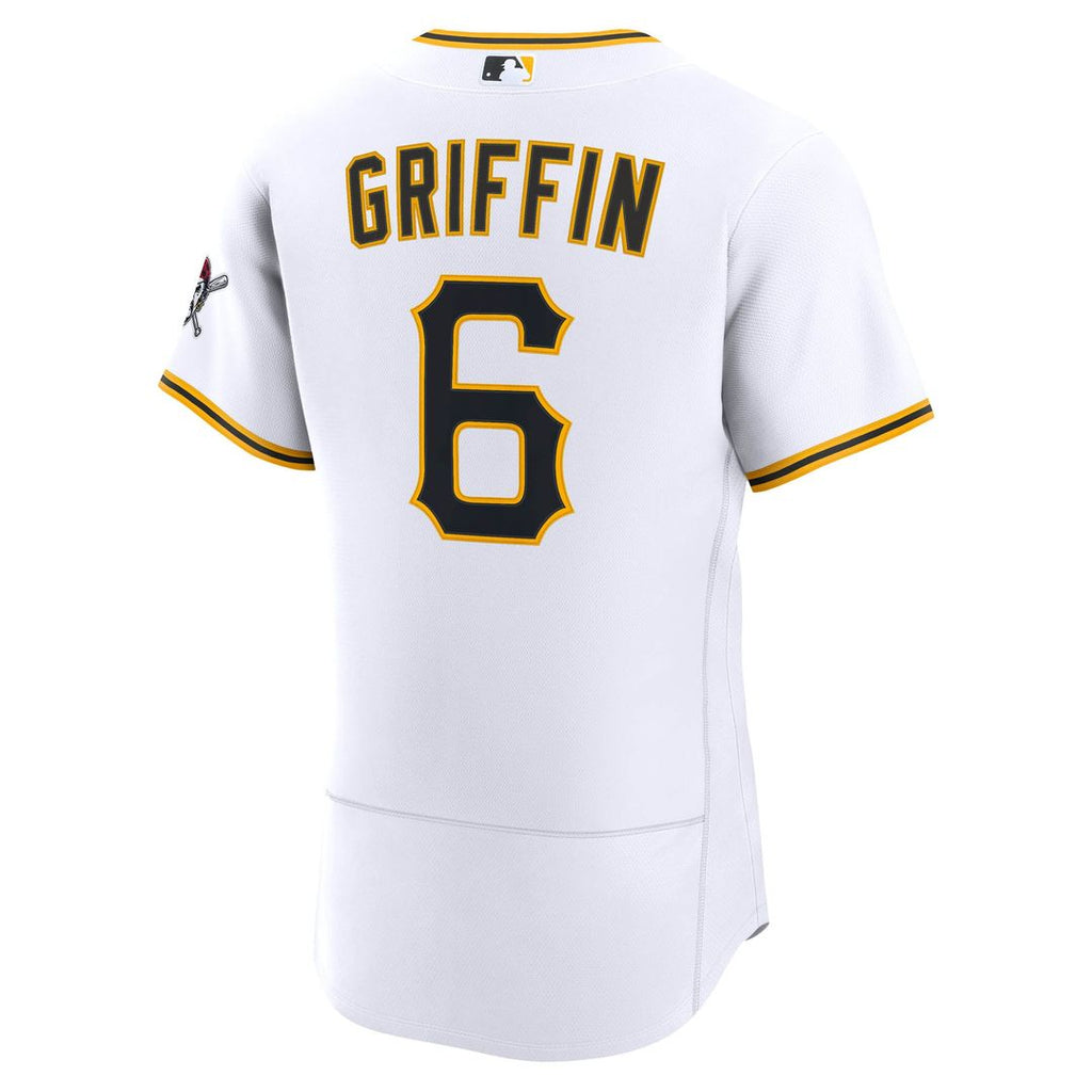 Men's Pittsburgh Pirates Konnor Griffin White Home Jersey