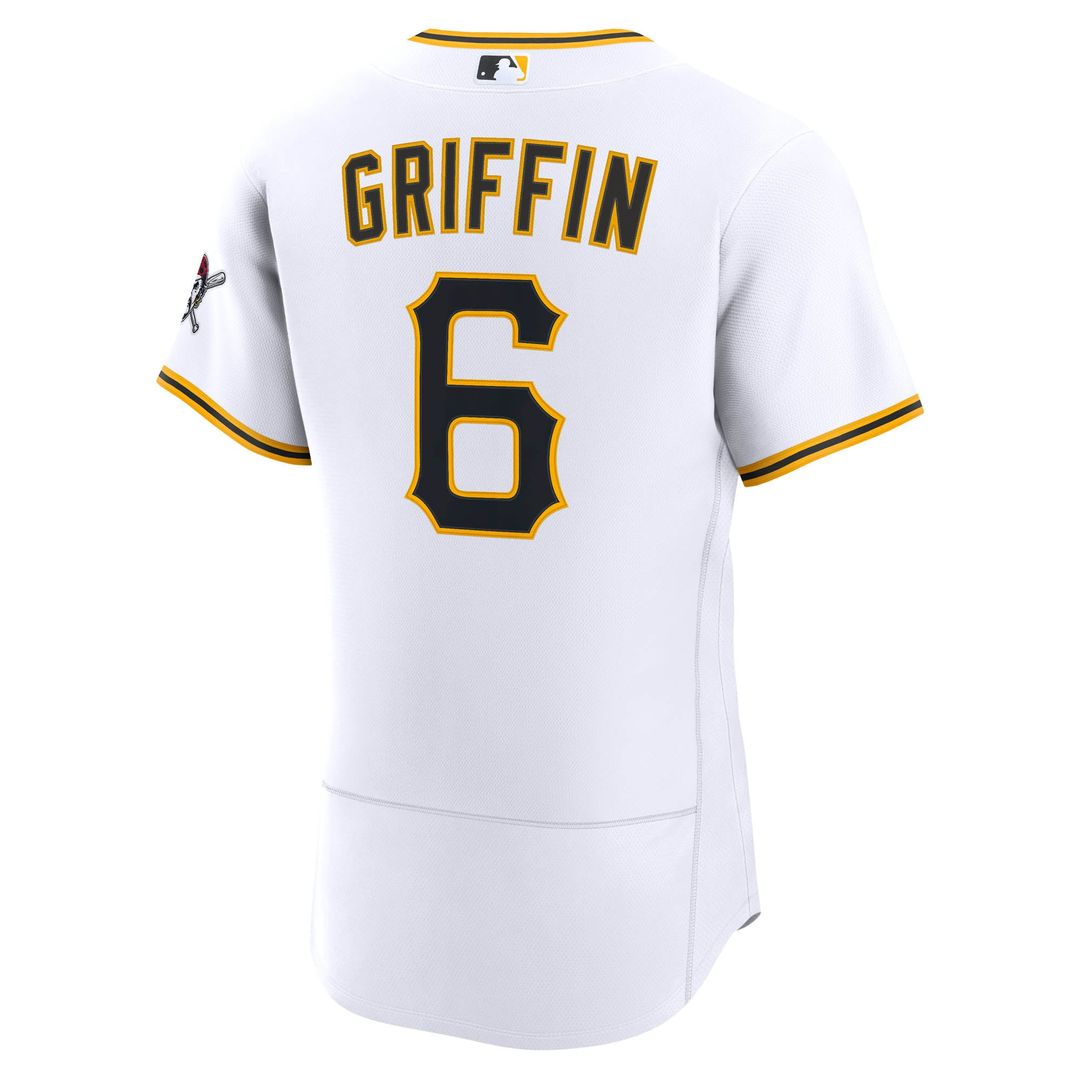 Men's Pittsburgh Pirates Konnor Griffin White Home Jersey