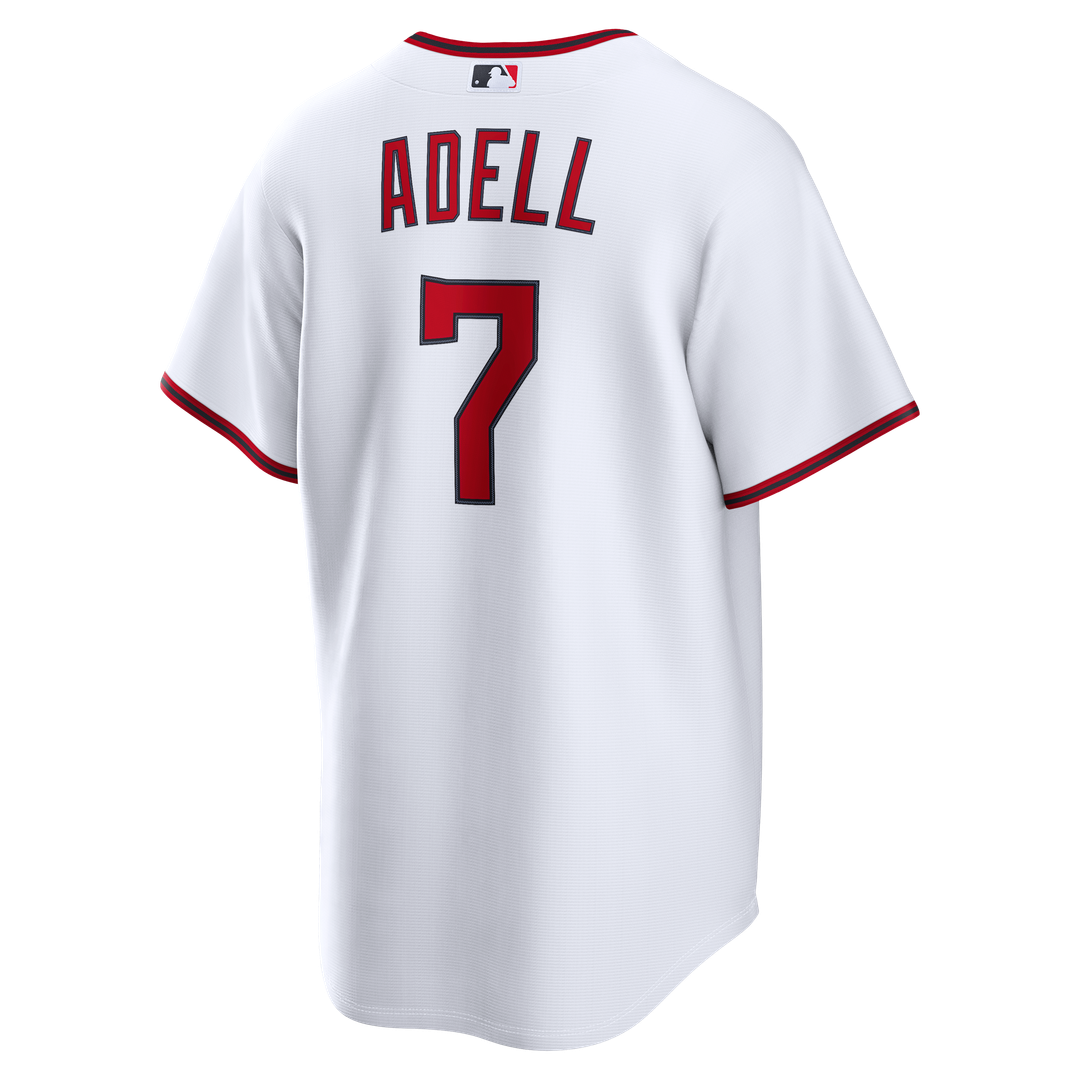 Men's Cleveland Guardians Jo Adell White Home Replica Jersey