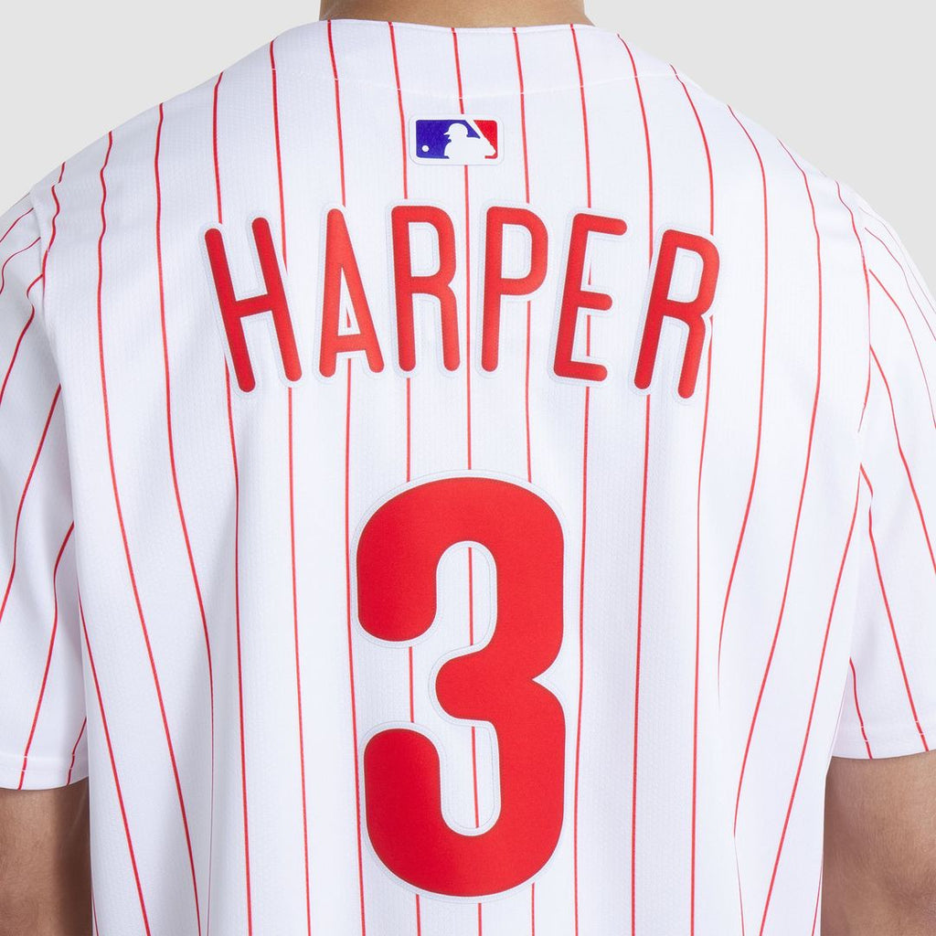 Men's Philadelphia Phillies Bryce Harper White Home Player Jersey
