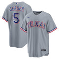 Men's Texas Rangers Corey Seager Gray Road Replica Jersey