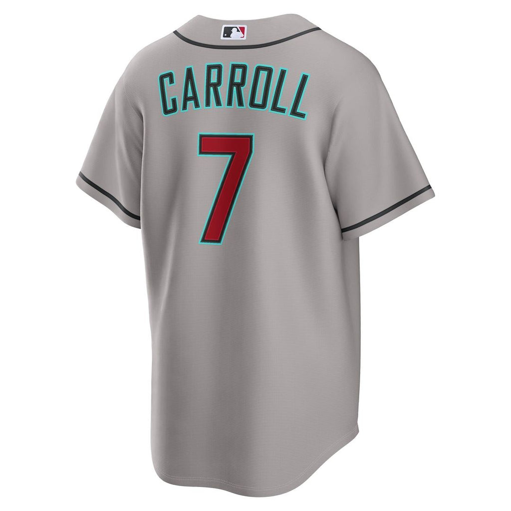 Men's Arizona Diamondbacks Corbin Carroll Gray Road Replica Jersey