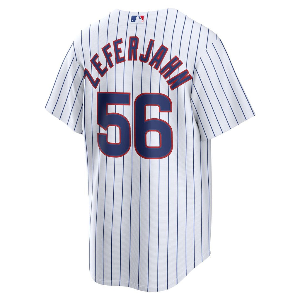 Men's Chicago Cubs Ryan Zeferjahn White Home Replica Jersey