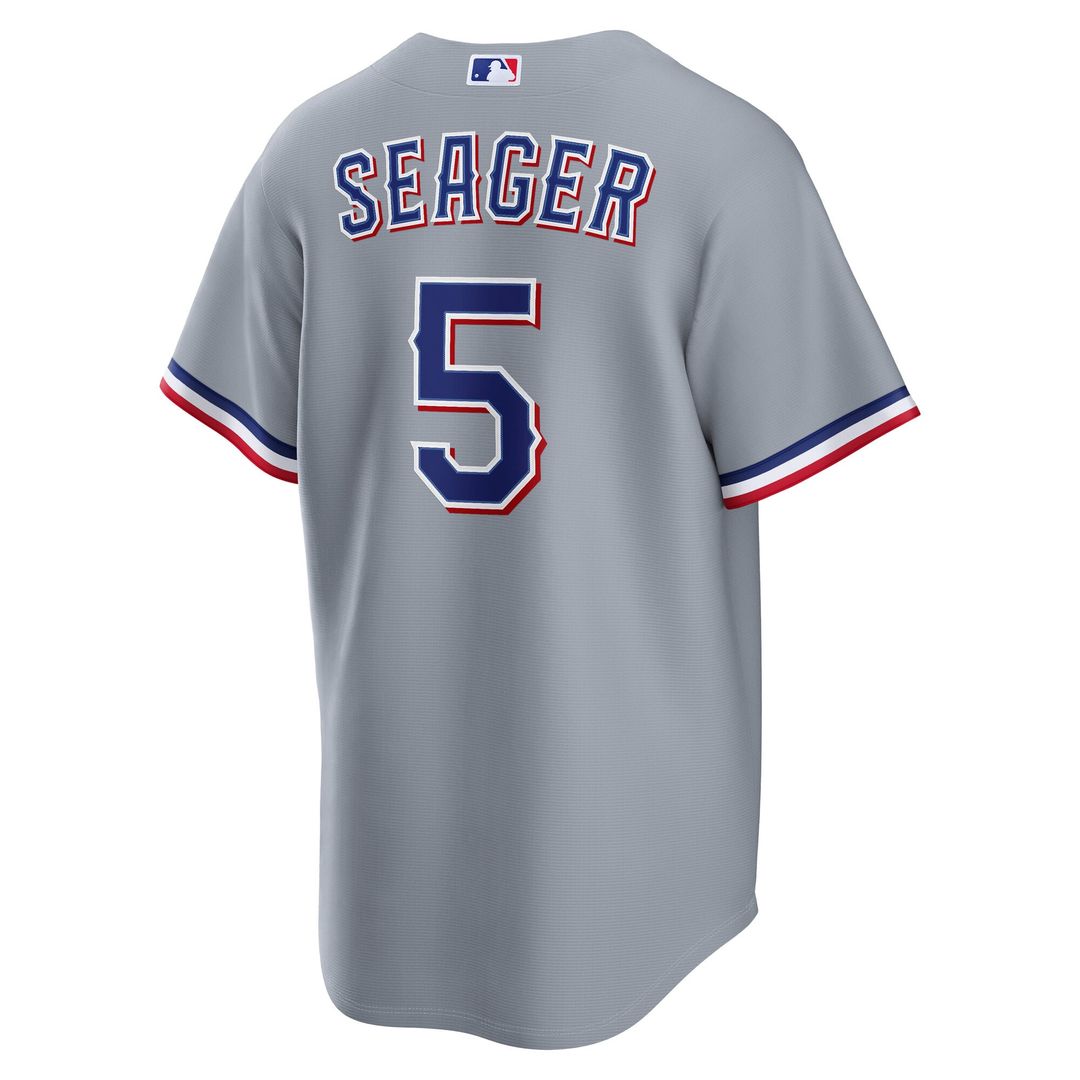 Men's Texas Rangers Corey Seager Gray Road Replica Jersey