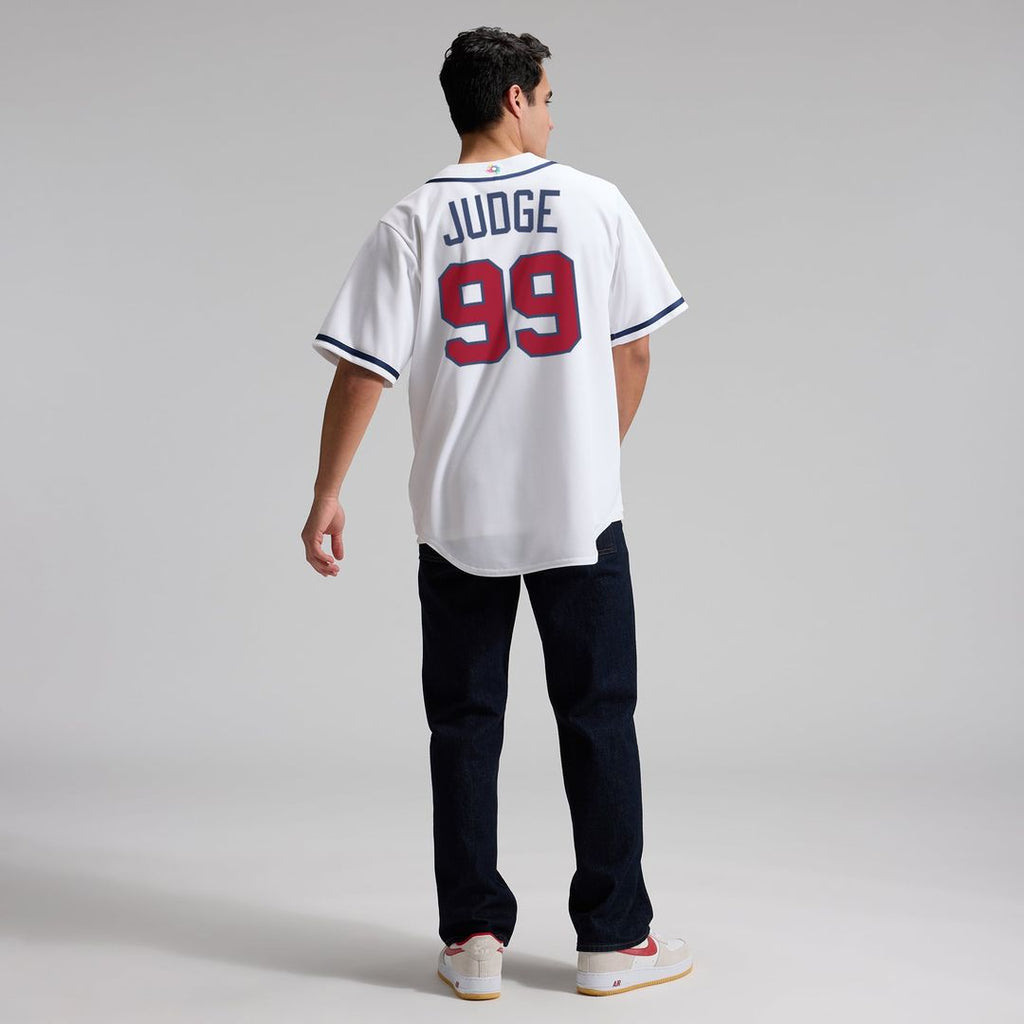 Men's USA Baseball Aaron Judge White 2026 World Baseball Classic Home Stadium Jersey